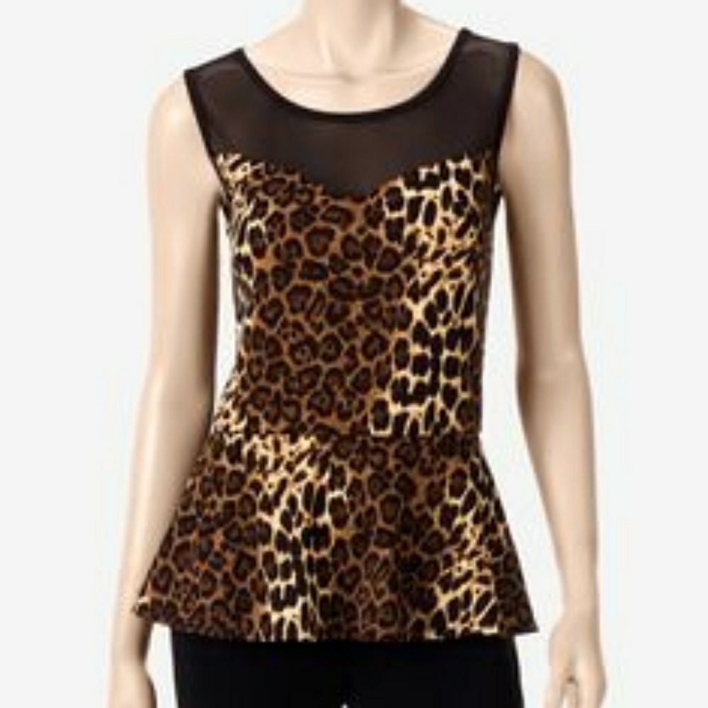 Leopard Print Sleeveless Top